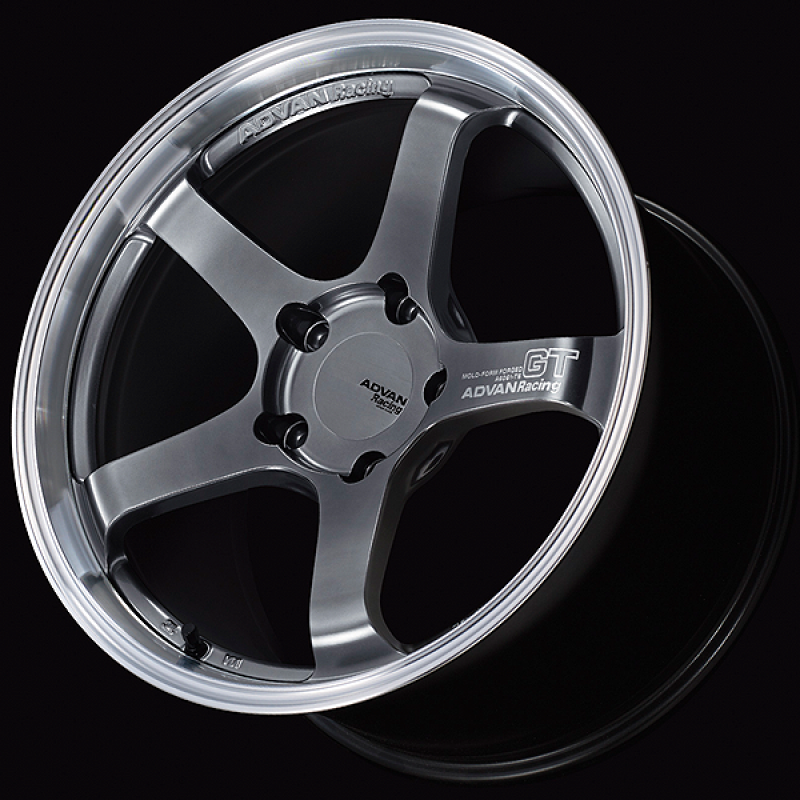 Advan YAQ8K52PMPB GT for fits Porsche 18x10.0 / +52 Off / 5x130 / 71.6mm Bore / Machining and Hyper Platinum Black