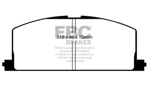 EBC UD242 85-88 fits Chevrolet Nova 1.6 Ultimax2 Front Brake Pads