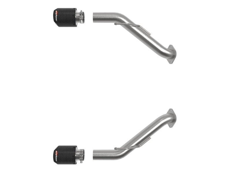 AFE 49-36137-C its Nissan Z V6-3.0L (tt)Takeda Stainless Steel Axle-Back Exhaus