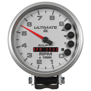 AutoMeter 6894 AutoMeter Gauge Tach 5in. 9K RPM Pedestal Datalogging Ultimate Dl Playback Silver