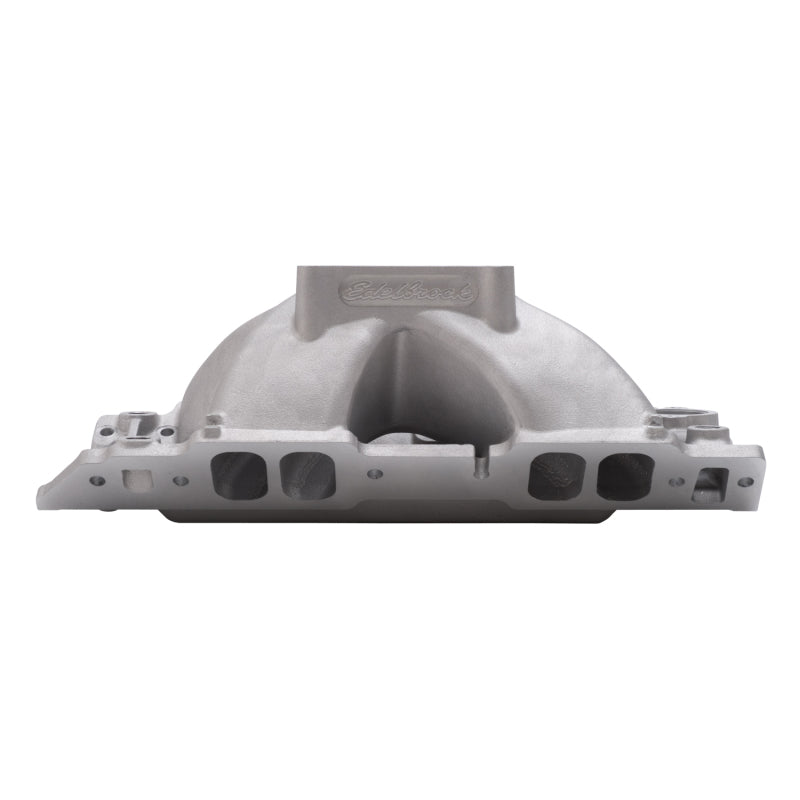Edelbrock 2896 Manifold BBC Short Deck Super Victor 565 Conventional Rect Port Heads