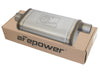 AFE 49M00019 rce XP SS Muffler 2.5in Center Inlet / 2.5in Offset Outlet 18in L
