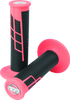 ProTaper 21660 Clamp-On 1/2 Waffle Grip - Neon Red/Black