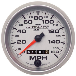 AutoMeter 4993 Autometer Ultra-Lite II 3-3/8in 160MPH Mechanical Speedometer
