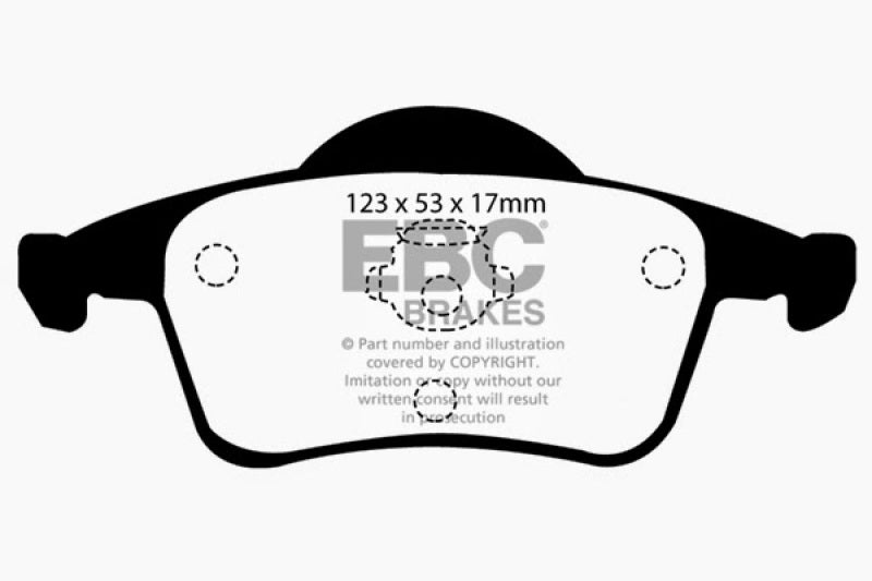 EBC DP21231 fits Volvo 01-05 S60 2.3 Turbo T5 Greenstuff Rear Brake Pads