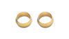 Vibrant 16469 5/8in Brass Olive Hardline Tubing Inserts (2 Pack)