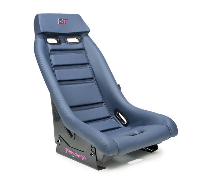NRG PRI-150NVY PRI-150NVY GT Retro Bucket Seat - Navy PVC Leather Navy