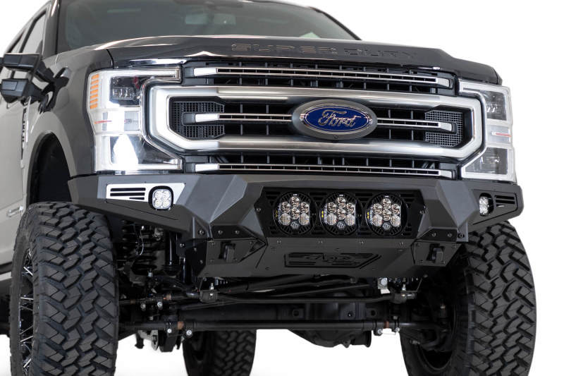 Addictive Desert Designs F160014100103 fits Ford 17-20 Super Duty Bomber Front Bumper w/ Mounts For 3 Baja Designs LP6s