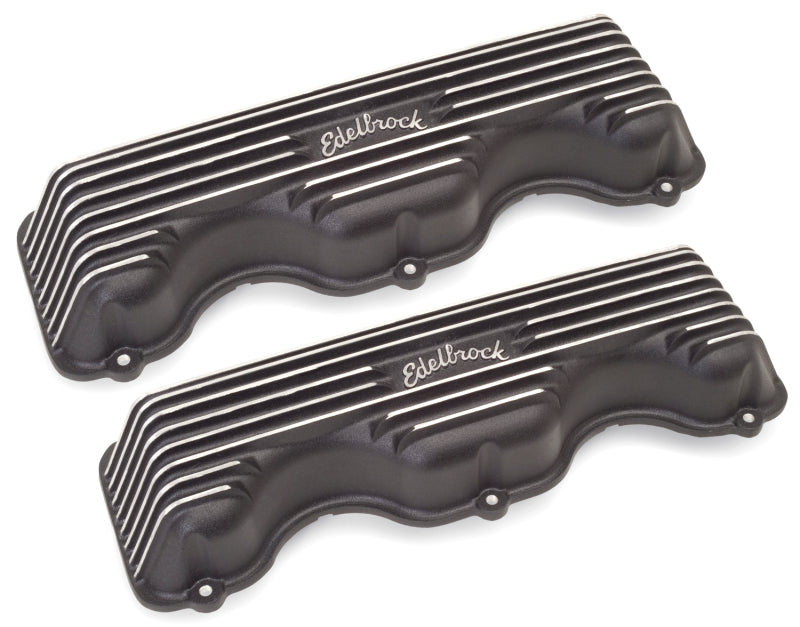 Edelbrock 41403 Valve Cover Classic Series fits Chevrolet W 348/409 CI V8 Black
