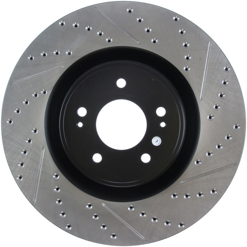 Stoptech 127.46076L Slotted & Drilled Sport Brake Rotor