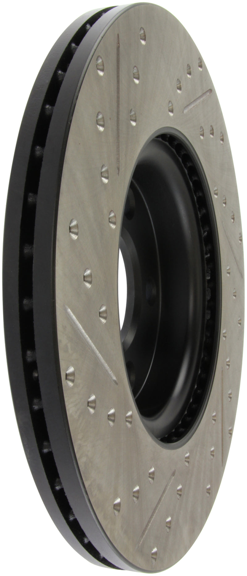 Stoptech 127.45078L 07-09 Mazda 3 Left Front Slotted & Drilled Rotors