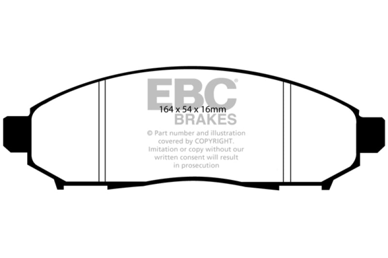 EBC DP21747 11+ fits Nissan Leaf Electric Greenstuff Front Brake Pads