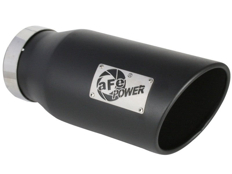 AFE 49-42078-B Bore HD 5in 409SS DPF-Back Exhaust System w/Black Tip 19-20 fits