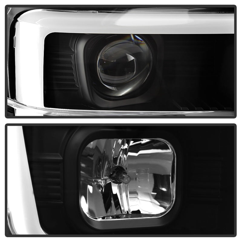 Spyder 5084477 fits Ford 08-10 F-250 Projector Headlights V2 - Light Bar DRL LE