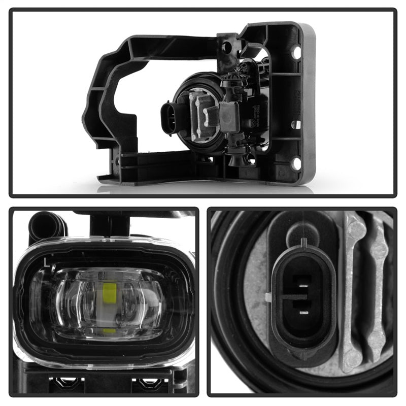 SPYDER 9054266 23-24 fits Nissan Pathfinder OEM Full LED Fog Lights w/Switch (FL-NF22-LED-C)