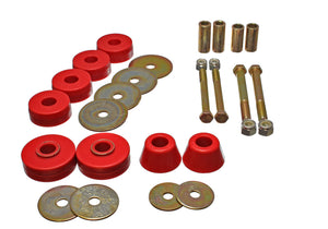 Energy Suspension 3.4137R fits Chevy Pickup Body Mounts - Red