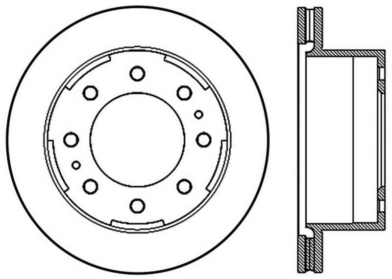 Stoptech 127.66077R Sport Drilled & Slotted Rotor - Rear Left