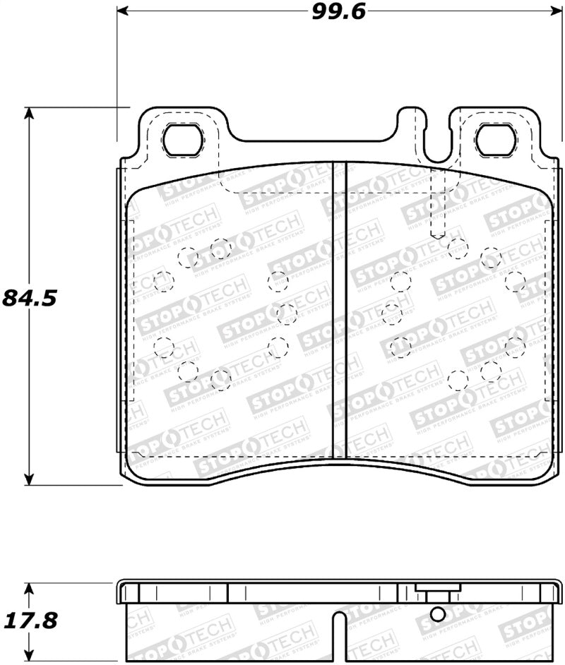 Stoptech 308.0577 Street Brake Pads - Front
