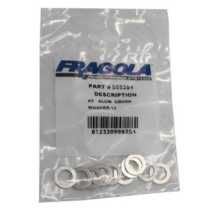 Fragola 999201 -3AN Alum. Crush Washer -AN-901 10 Pack