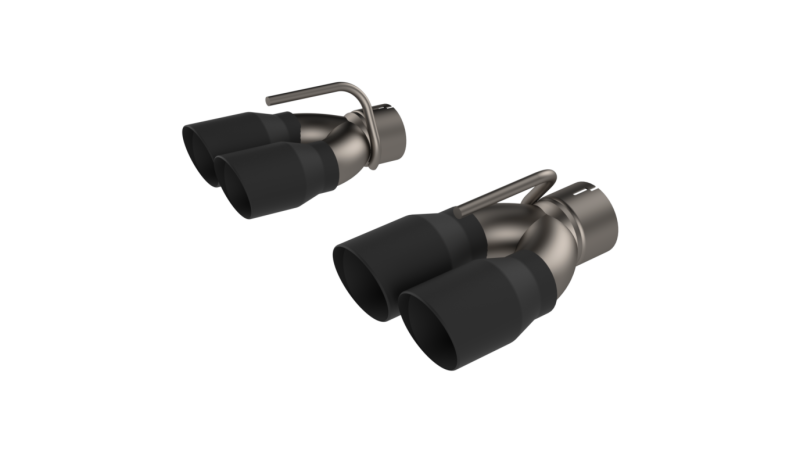 QTP 430115TB 2015-2023 fits Dodge Challenger 6.2/6.4L QTP Black Quad Tip Adapter