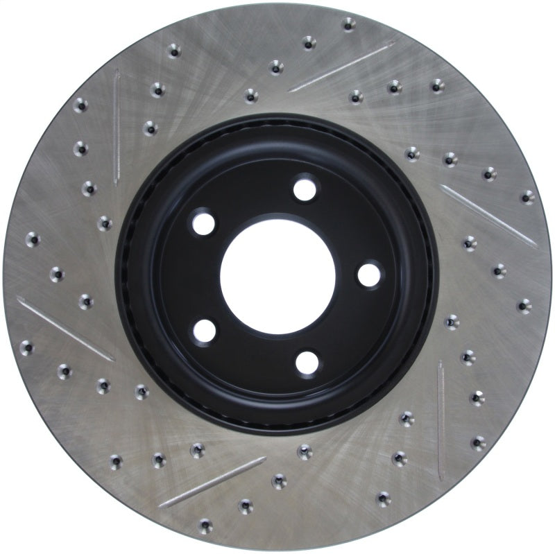 Stoptech 127.45078L 07-09 Mazda 3 Left Front Slotted & Drilled Rotors