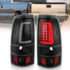 ANZO 311330 1902 fits Chevy 99-20 Silverado 1500 LED Taillights Plank Style Black w/Clear Lens