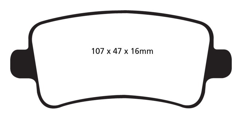 EBC DP22016 10+ fits Buick Allure (Canada) 3.0 Greenstuff Rear Brake Pads