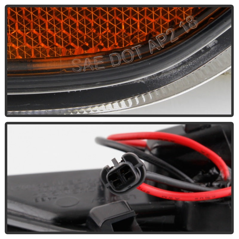 Spyder 5087836 fits Jeep 19-20 Wrangler LED Side Marker Lights - Black (SML-YD-