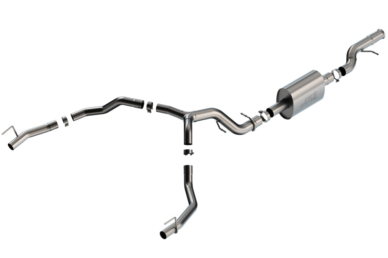 Borla 140890 fits Cadillac 21-22 Escalade 6.2L V8 2/4WD 4DR S-Type Cat-Back Exhaust w/ Factory Bezel Tips