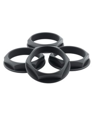 fifteen52 52-ST-NUT-V2- BLACK-SET Super Touring Nut V2 - Anodized Black w/ Satin Clear - Set of 4