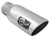 AFE 49T40601-P15  Exhaust Tip Bolt On Polished 4in Inlet x 6in Outlet x 15in Lo
