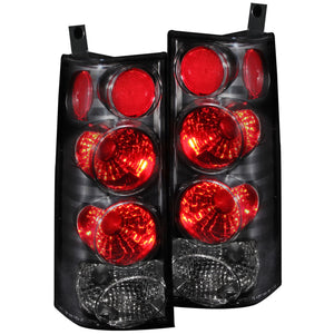 ANZO 211090 2003-2015 fits Chevrolet Express Taillights Black