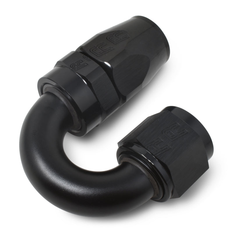 Russell 613525 Performance -10 AN Black 180 Degree Full Flow Swivel Hose End