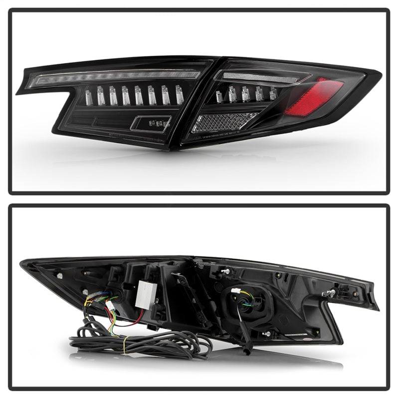 Spyder 5089113 Apex 22-24 fits Honda Civic 5-Door LED Tail Lights - Black (ALT-