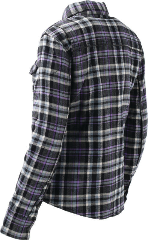 Kuryakyn 094527 Kuryakyn Leather By River Road Cameo Flannel Moto Shirt Womens - Small