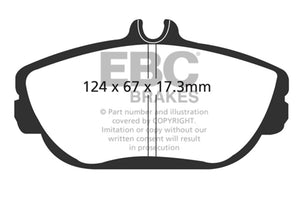 EBC UD601 94-00 fits Ford Taurus 3.0 Ultimax2 Front Brake Pads