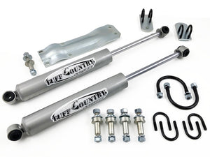 Tuff Country 66170 69-87 fits Chevy Truck 1/2 & 3/4 Ton 4wd K10/K20 Dual Steering Stabilizer (In-Line Style)