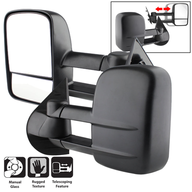9935626 Xtune fits Chevy 07-12 Silverado L&R Manual Extendable Manual Adjust M
