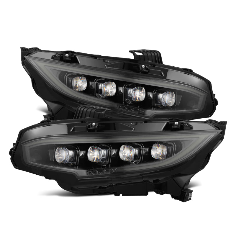 AlphaRex 880492 16-21 fits Honda Civic NOVA-Series LED Proj Headlights Alpha-