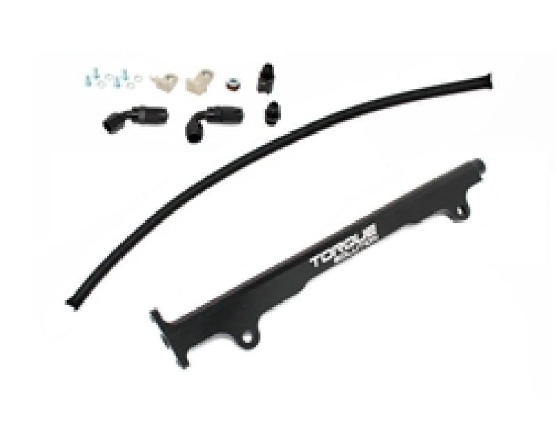 Torque Solution TS-EV-485BK fits Mitsubishi Evo X Billet Aluminum Fuel Rail - Black