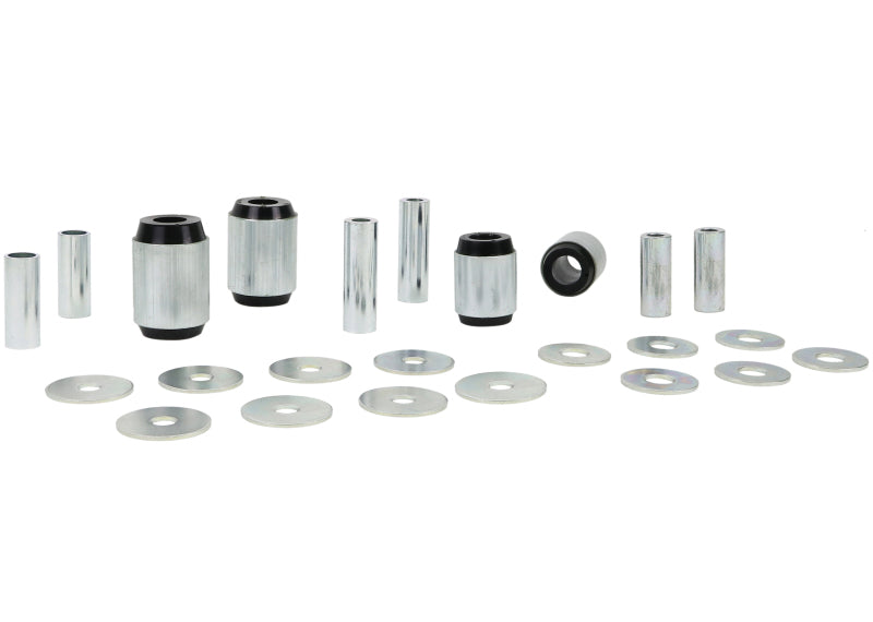 Whiteline W53312 Plus fits Lexus 02-09 GX470 / 06+ Toyota FJ Cruiser Fr C/A - Lwr Inner Front & Rear Bushing Kit