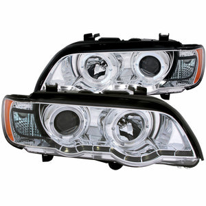 ANZO 121397 2000-2003 BMW X5 Projector Headlights w/ Halo Chrome
