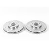PowerStop fits Hyundai 13-18 Santa Fe Front Evolution Drilled & Slotted Rotors -