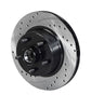 Wilwood 160-14325-BK 70-73 fits Ford Mustang 5x4.5 SRP Drilled Performance Front Rotor & Hat R/H - Blk