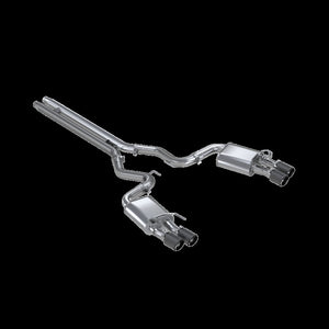 MBRP S72093CF fits Ford Mustang GT 5.0 w/ Quad Tip Active Exhaust Cat Back Tips