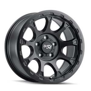 Dirty Life 9307-7883MB 9307 Drifter 17x8.5/6x139.7 BP/-6mm Offset/106mm Hub Matte Black Wheel - Beadlock