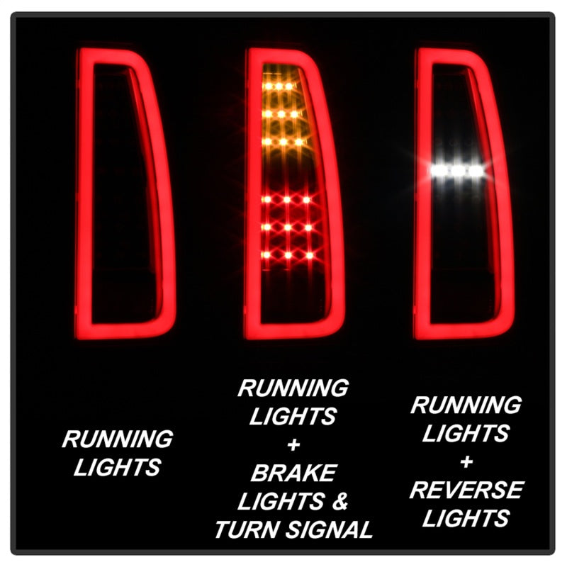 Spyder 5085702 fits GMC 15-17 Yukon LED Tail Lights - Black (ALT-YD-GY15-LED-BK