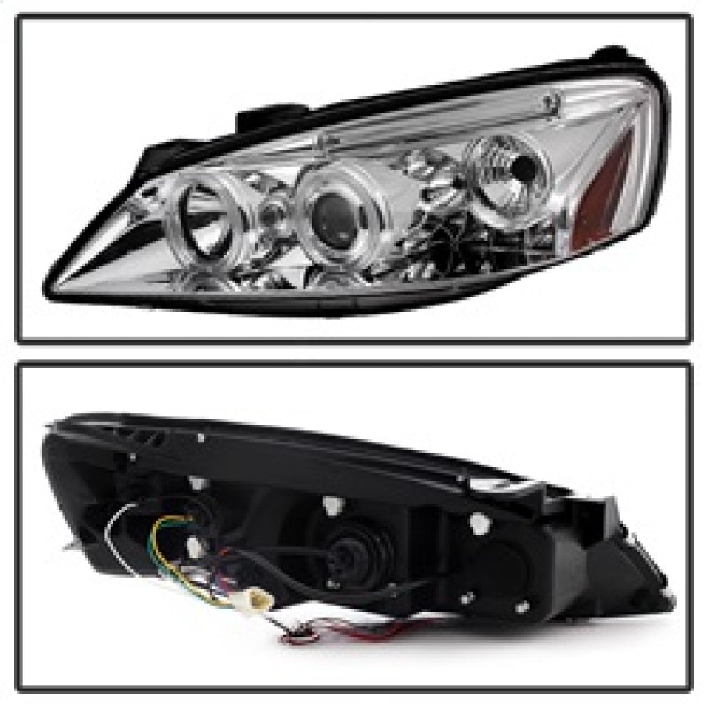 Spyder 5011602 fits Pontiac 05-08 G6 2/4DR Projector Headlights LED Halo LED Ch
