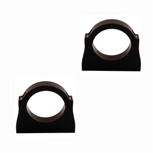 QA1 9039-308 MOD Series Shock Absorber Reservoir - Flat Panel - Black Anodize