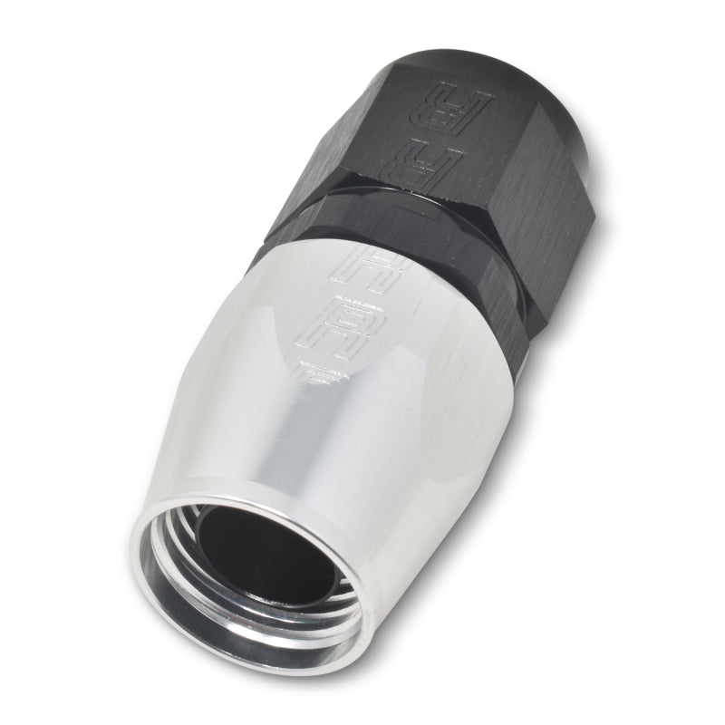 Russell 610053 Performance -12 AN Black/Silver Straight Full Flow Hose End